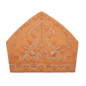 White and Brown Clergy Robe