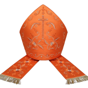 Orange Ceremonial Mitre