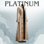 Women’s Antique Ivory Silk Velvet Gown Coat