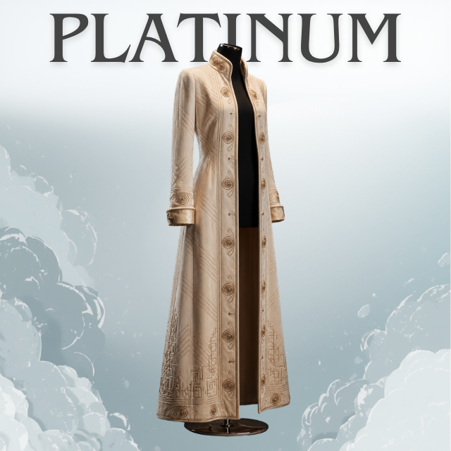 Women’s Antique Ivory Silk Velvet Gown Coat