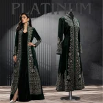 Women’s Dark Forest Green Velvet Opera Coat
