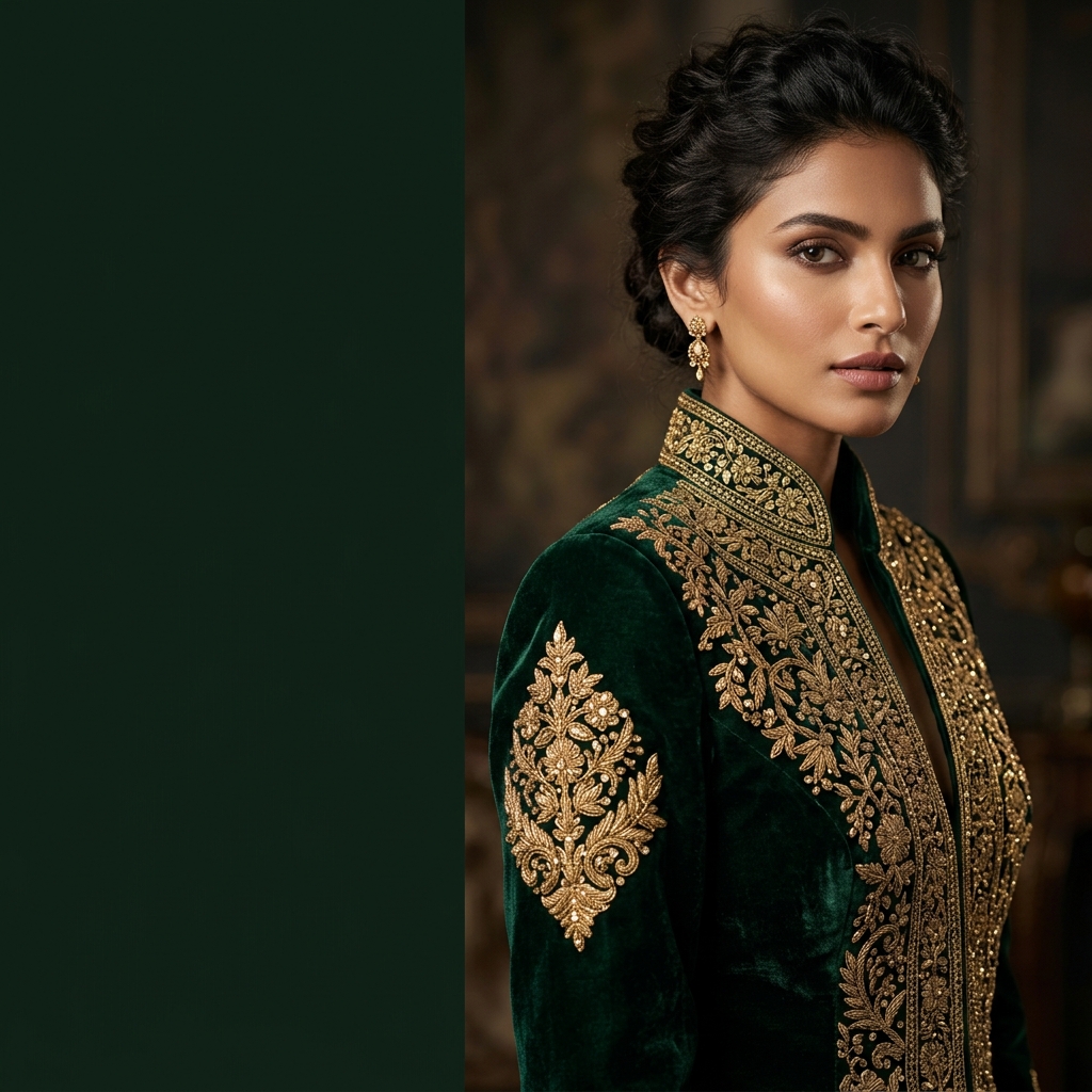 Luxury Handcrafted Velvet Duster Coat by Daroodi